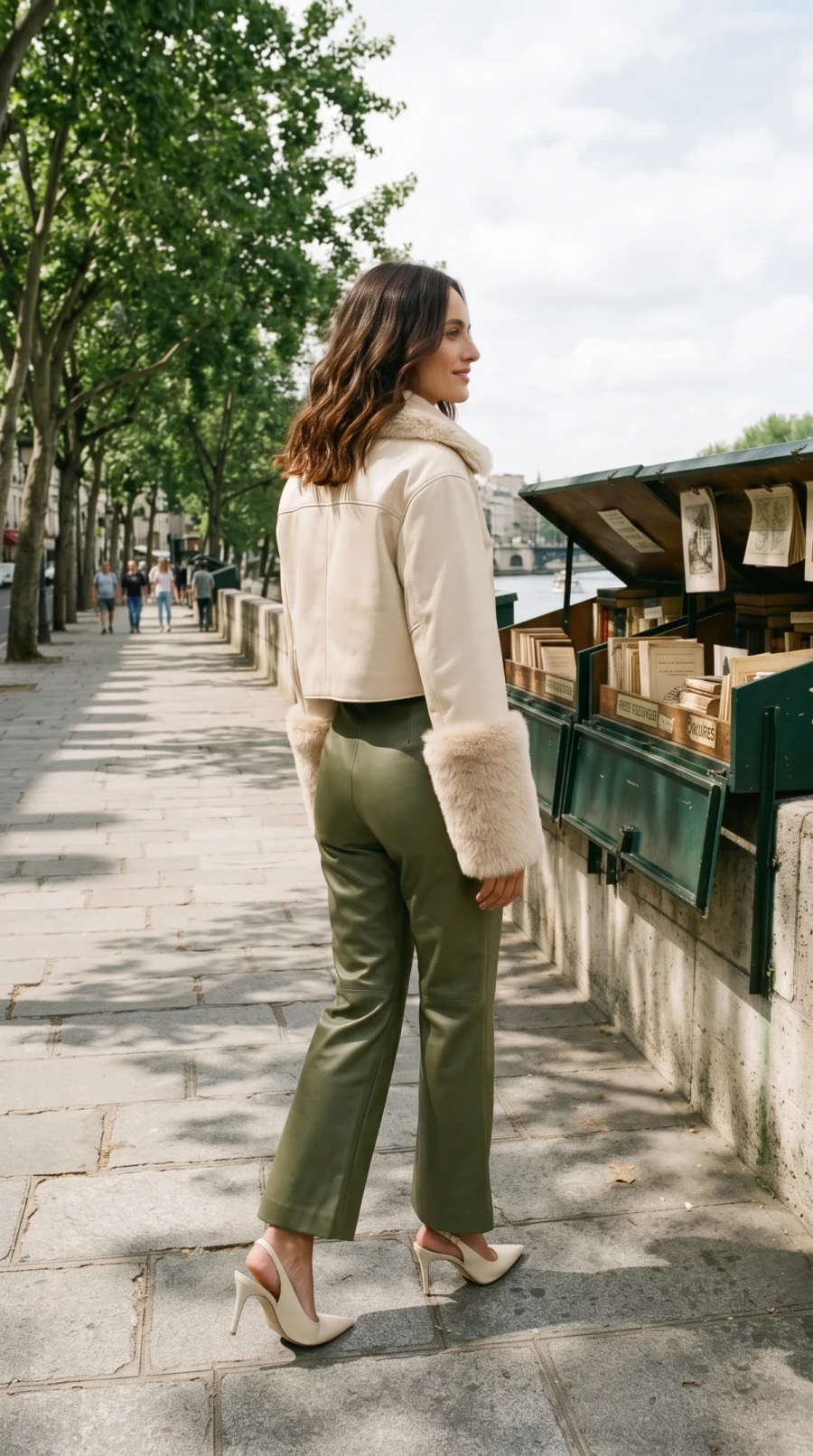 Olive Leather & Soft Ivory - Image 9